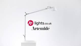 Artemide Tolomeo Tavolo Desk Lamp Black amp White [upl. by Trebleda]