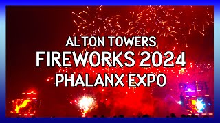 Alton Towers Fireworks 2024 Phalanx Expo [upl. by Esadnac]