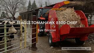 Teagle Tomahawk 8500 Chief  Bale Processor Demo [upl. by Davilman]