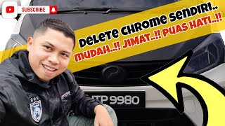 MYVI G3  quotDELETE CHROMEquot GRILL CARA JIMAT BUAT SENDIRI JE KAT RUMAH [upl. by Macnamara]