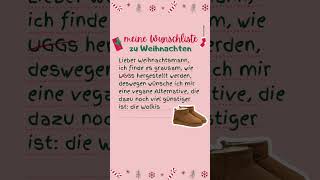 Lieber Weihnachtsmann  meine Wunschliste zu Weihnachten eine vegane amp günstige UGGs Alternative [upl. by Woothen]