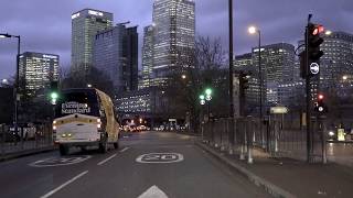 London Canary Wharf Drive EastLondon Virtual Tour UK 🇬🇧 [upl. by Alletsirhc]