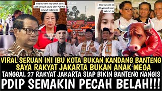 INI SIH GILA JELAS NYATA RAKYAT JAKARTA OGAH PILIH BANTENG pdip sudah kualahan melawan jokowi [upl. by Benji228]