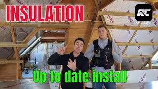 Awesome loft conversion insulation plus a new team member [upl. by Cila]