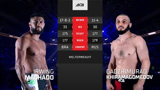 Ирвинг Ромеро Мачадо vs Гаджимурад Хирамагомедов  Irwing Machado vs Gadzhimurad Khiramagomedov [upl. by Eachern]