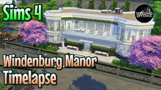 Sims 4  Windenburg Manor And Park Build Timelapse [upl. by Eladal]