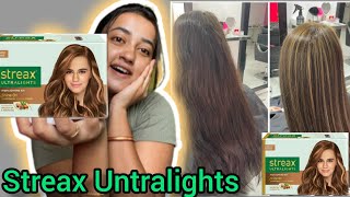 Streax Highlights Hair Color Step By Step Apply ✅ Streax Ultralight Highlight Kit Review in Hindi ✅ [upl. by Zerdna]