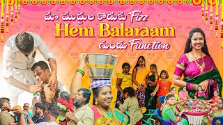 vlog  మా ముద్దుల కొడుకు Hem Balaraam Fizz గాడు గుండు function  Hair Tonsuring Ceremony  AS😘 [upl. by Berenice792]