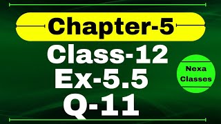 Class 12 Ex 55 Q11 Math  Differentiability  Q11 Ex 55 Class 12 Math  Ex 55 Q11 Class 12 Math [upl. by Alodie]