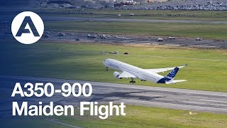 A350900 Maiden Flight [upl. by Aivataj]