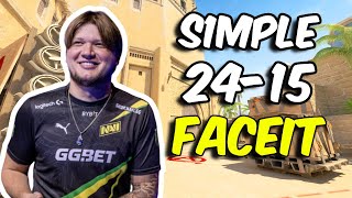 s1mple 2415 vs FACEIT Ranked Mirage Sep 30 2024  CS2 POV [upl. by Chemar]