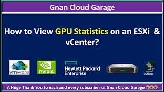 How to View GPU Statistics on an ESXi amp vCenter  GPU Performance  memory usage temperature [upl. by Alled]