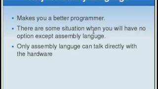 Assembly Language Tutorial 3 Why to use it [upl. by Neuberger]