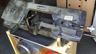 Refurbished Miniature Craftsman Horizontal Bandsaw [upl. by Ardis]