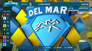 Artislas wins race 3 at Del Mar 8224 [upl. by Petunia362]