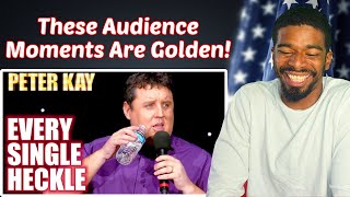 Peter Kay VS The Audience  Stand Up Heckle Compilation  American Reacts [upl. by Hnahym247]