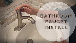 How to Replace Bathroom Faucet Drain amp PTrap  Show Me Construction [upl. by Skylar669]