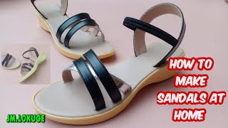 how to make sandals at home [upl. by Boehmer]