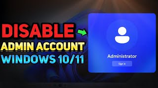 How to Remove or Disable Administrator Account Windows 1011 Tutorial [upl. by Stephen]