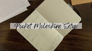 2022 Pocket Moleskine Setup [upl. by Natsrik]