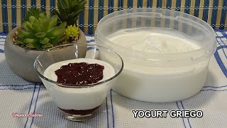 YOGURT GRIEGO NATURAL y Fácil La Mejor Receta solo 3 Ingredientes [upl. by Tinor806]