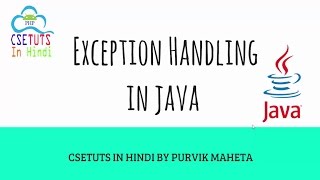 Exception Handling in java  Try and Multiple Catch block [upl. by Manoff]