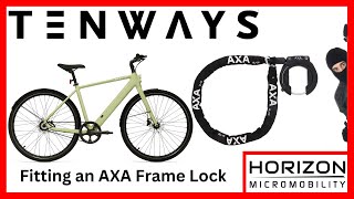 Tenways CGO600 Pro  Fitting AXA Frame Lock [upl. by Asenav]