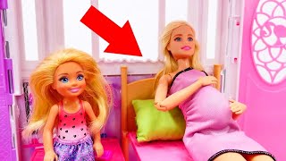 Barbie baby doll videos  Pregnant Barbie doll goes to hospital [upl. by Yevad918]