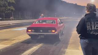 Ford Maverick streetcar on no prep naturalbridgedragstrip [upl. by Cchaddie]