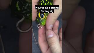 How to tie a strong fishing rig fishinglife fishtank fisherman fishvideo river aquarium fish [upl. by Eimorej]