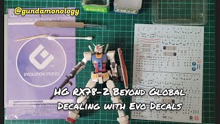 HG RX782 Beyond Global EVO Decals [upl. by Eskill]