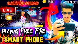 BEST SOLO VS SQUAD GAMEPLAY ON MOBILE PLAYER GARENA FREE FIRE BHAVYA IS GO 🔴LIVE STREAM [upl. by Kendell]