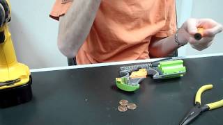 How To The ULTIMATE Nerf Strikefire Mod Tutorial Air Restrictor and Penny Mod and Trigger Mod [upl. by Aihsyt603]