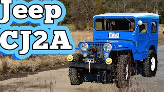 1948 Willys Overland CJ2A Regular Car Reviews [upl. by Ellimaj]