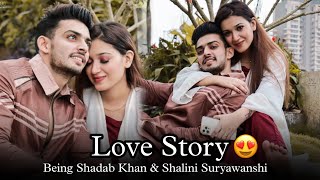 Being Shadab Khan amp Shalini Suryawanshi Love Story❤😍  Couple Goals 👫 [upl. by Kiker]