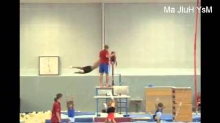 First quotHquot element in mens gymnastics   Kovacs with 7202 twists [upl. by Nitsrik]