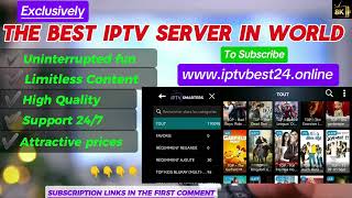 THE BEST IPTV SERVER IN THE WORLD ll All SMART DEVICES [upl. by Eirok412]