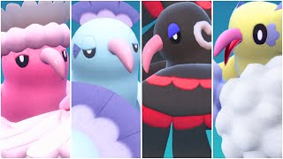 FULL ORICORIO FORMS TEAM Shiny Oricorio Baile Sensu Pau PomPom Dancer Ability Scarlet Violet [upl. by Sirromaj223]