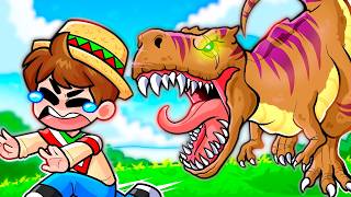 Minecraft PERO hay DINOSAURIOS 😲🦖☠️ SILVIOGAMER MINECRAFT PERO [upl. by Gualterio]