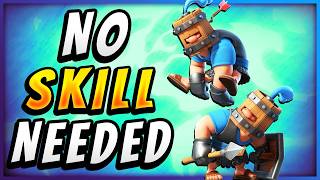 EXPLOSIVE NO SKILL RECRUITS DECK CANT BE STOPPED — Clash Royale [upl. by Naveb47]