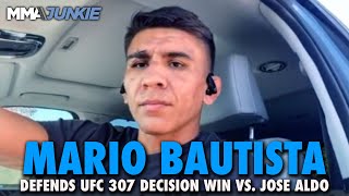 Mario Bautista Explains Why Jose Aldo Also to Blame for Lackluster UFC 307 Fight [upl. by Northey]