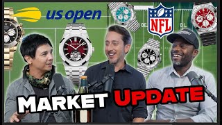 Watches Worn At The US Open Breitling x NFL COLLAB and Watch Market UPDATE  EW Podcast Episode 8 [upl. by Kcir]