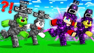 ENDER STORM ARMOR Speedrunners vs WITHER STORM ARMOR Hunters  JJ and Mikey in Minecraft Maizen [upl. by Nalym]