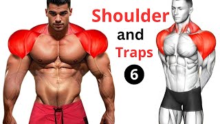 6 Effective Exercises for BIGGER SHOULDERS and TRAPS [upl. by Amaryl]