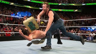 Dean Ambrose turns the briefcase into a championshipwinning weapon WWE Money in the Bank 2016 [upl. by Seamus]