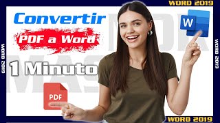 Como convertir PDF a Word ⚙️ sin programas 🔵 para modificarlo ⭐ para editar texto sin perder formato [upl. by Millan]