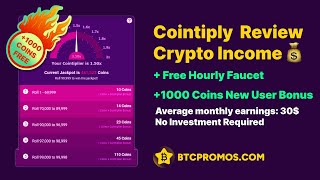 🔥 Cointiply Review  Free Crypto Income Platform 💰 1000 coin free 💰 [upl. by Lenahc]