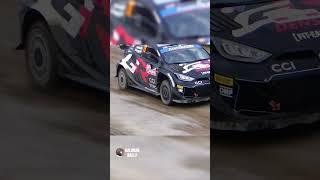 Katsuta vs Fourmaux  WRC Rally Poland 2024 Mikołajki rally dirt toyota ford [upl. by Yrocaj]