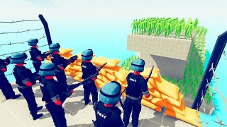 SWAT vs Zombie 100 Units  Totally Accurate Battle Simulator TABS [upl. by Nref670]