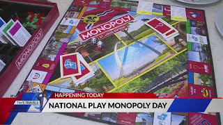 Tims Travels National Play Monopoly Day [upl. by Forkey]